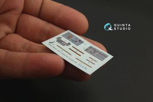 Intérieur imprimé en 3D et coloré sur papier décalcomanie Quinta Studio QD72010 La-5 (pour kit ClearProp) 1/72 – image 4