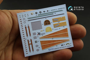 Intérieur imprimé en 3D et coloré sur papier décalcomanie Quinta Studio QD48158 pour Fokker Dr.1 (pour kit Eduard) au 1/48 – image 2