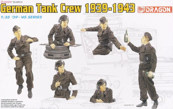 Dragon 6375 Équipage de char allemand (1/35)