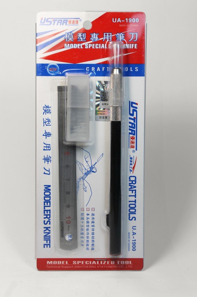 Kit couteau pliant U-Star UA-91900 16 en 1 (couteau, lames de rechange, règle)