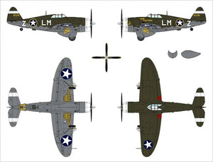 Dora Wings 48054 Republic P-47C Thunderbolt avec réservoir de convoyage 1/48 – image 7