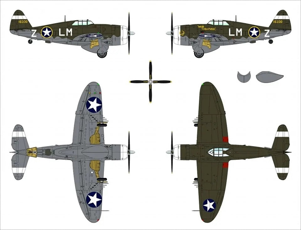 Dora Wings 48054 Republic P-47C Thunderbolt avec réservoir de convoyage 1/48 – image 7