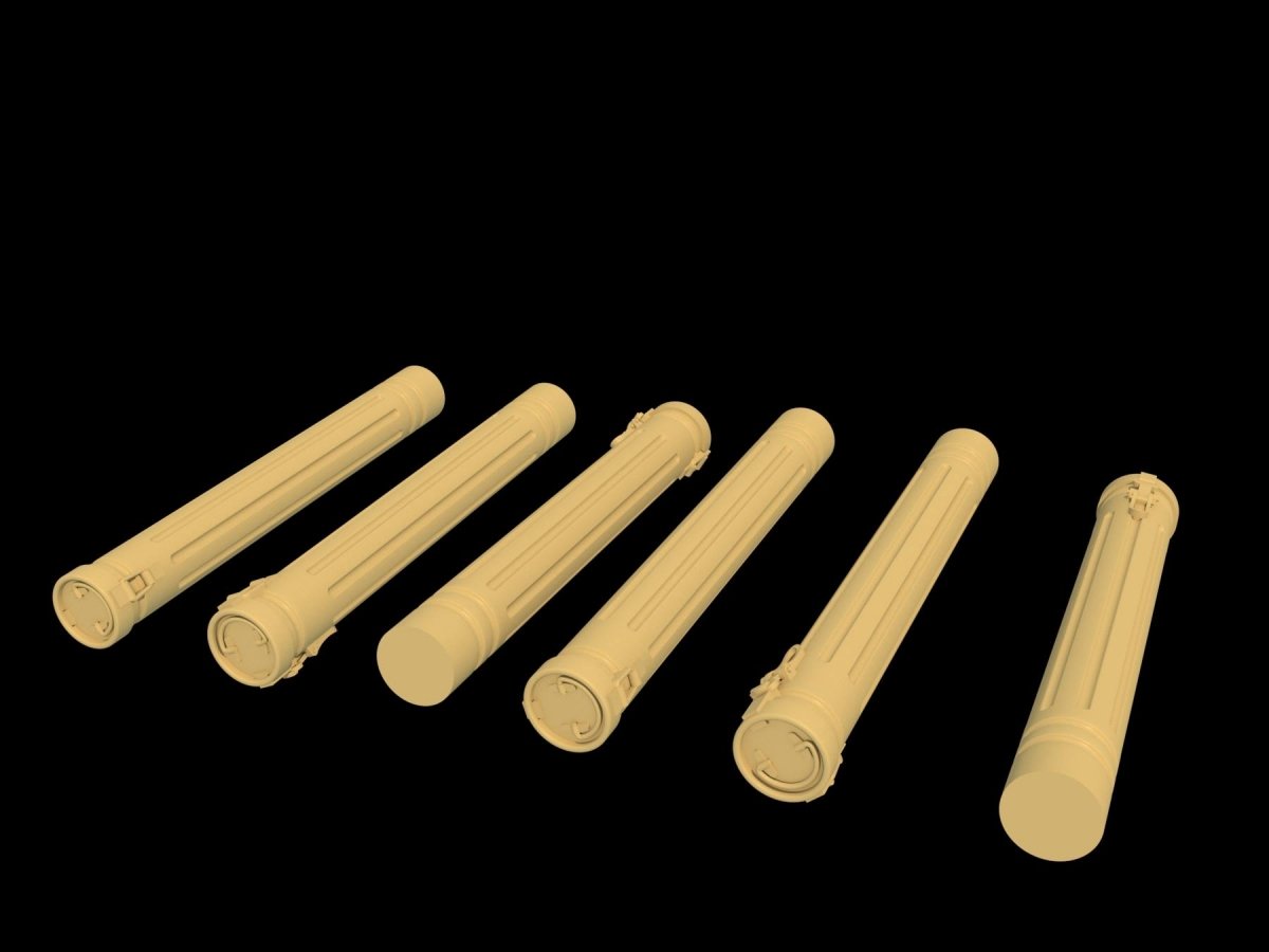 Panzer Art RE35-622 Conteneurs de munitions métalliques pour canon de 88 mm KwK43 (12 pièces) 1/35  – immagine 2