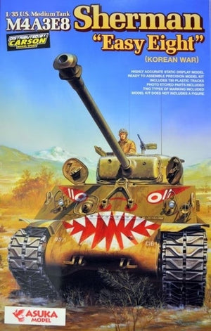 Asuka 35-023 Char moyen américain M4A3E8 Sherman Easy Eight (Guerre de Corée) 1/35