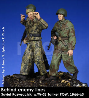 RADO Miniatures RDM35025 Razvedchiki soviétique avec pétrolier W-SS POW, (1944-45) 1/35 – image 3