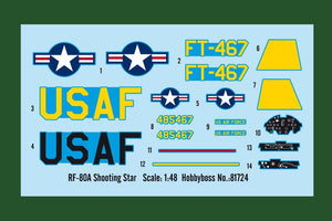 Hobby Boss 81724 RF-80A Shooting Star 1/48 – immagine 3