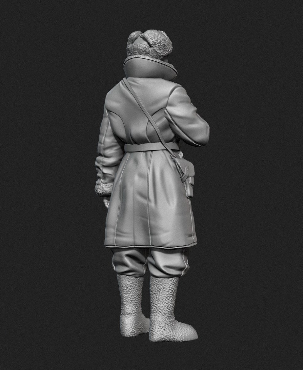 Panzer Art FI35-129 Officier de char soviétique en manteau de peau de mouton n° 1 1/35 – imagen 3