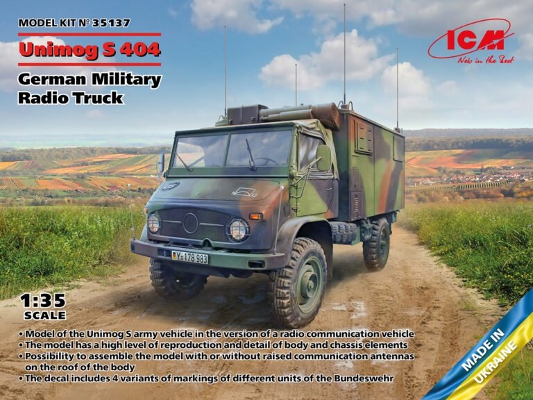 ICM 35137 Unimog S 404 Camion radio militaire allemand 1/35