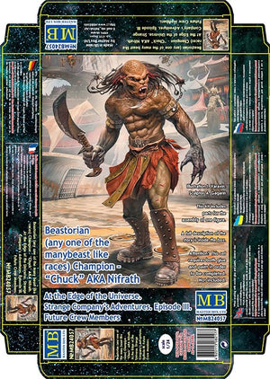 Master Box 24057 Beastorian (n&amp;#39;importe laquelle des nombreuses races bestiales) Champion – « Chuck » alias Nifrath 1/24 – immagine 2
