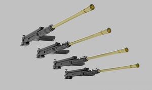 Panzer Art GB35-116 FlaKvierling 38 Canons avec corps Canon AA (x4) 1/35 – image 3