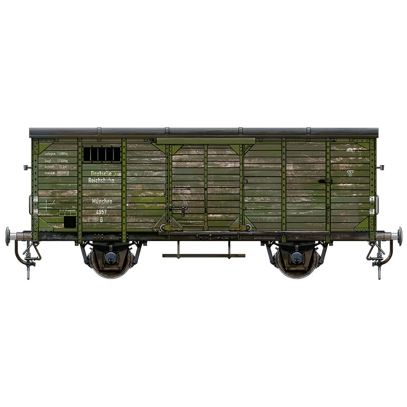 AK Interactive AK35502 WAGON FERROVIAIRE ALLEMAND COUVERT G10 GEDECKTER GÜTERWAGEN G10 1/35 – Bild 5