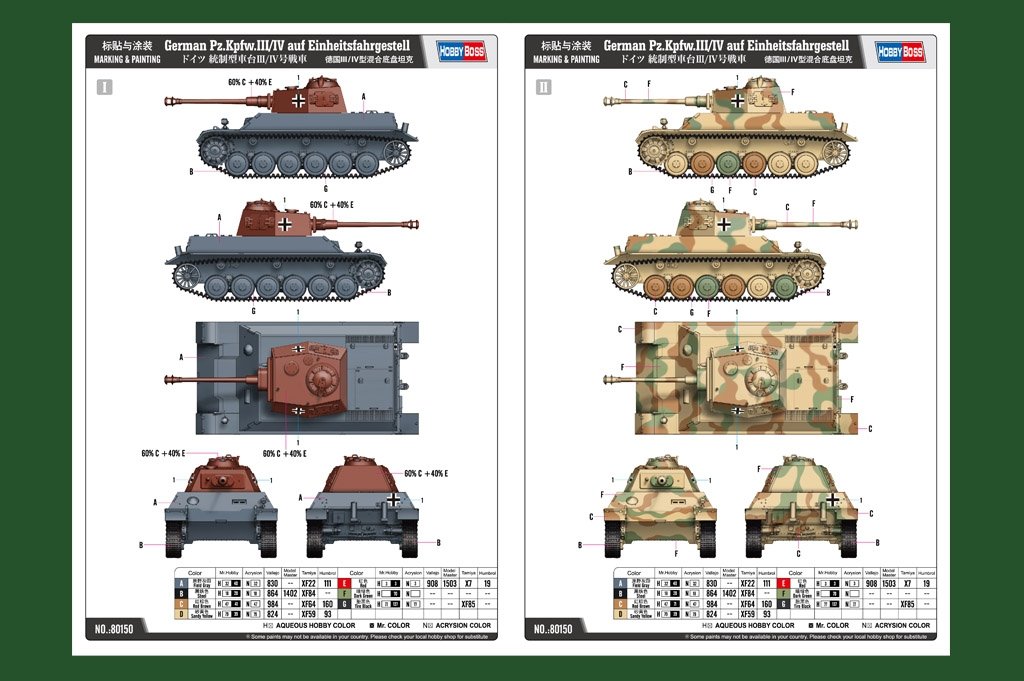Hobby Boss 80150 Allemand Pz.Kpfw.III/IV auf Einheitsfahrgestell 1/35  – Bild 9