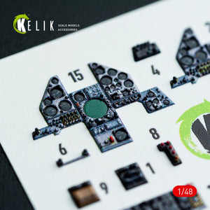 Kelik K48042 Harrier GR1/GR3 interior 3D decals for Kinetic kit 1/48