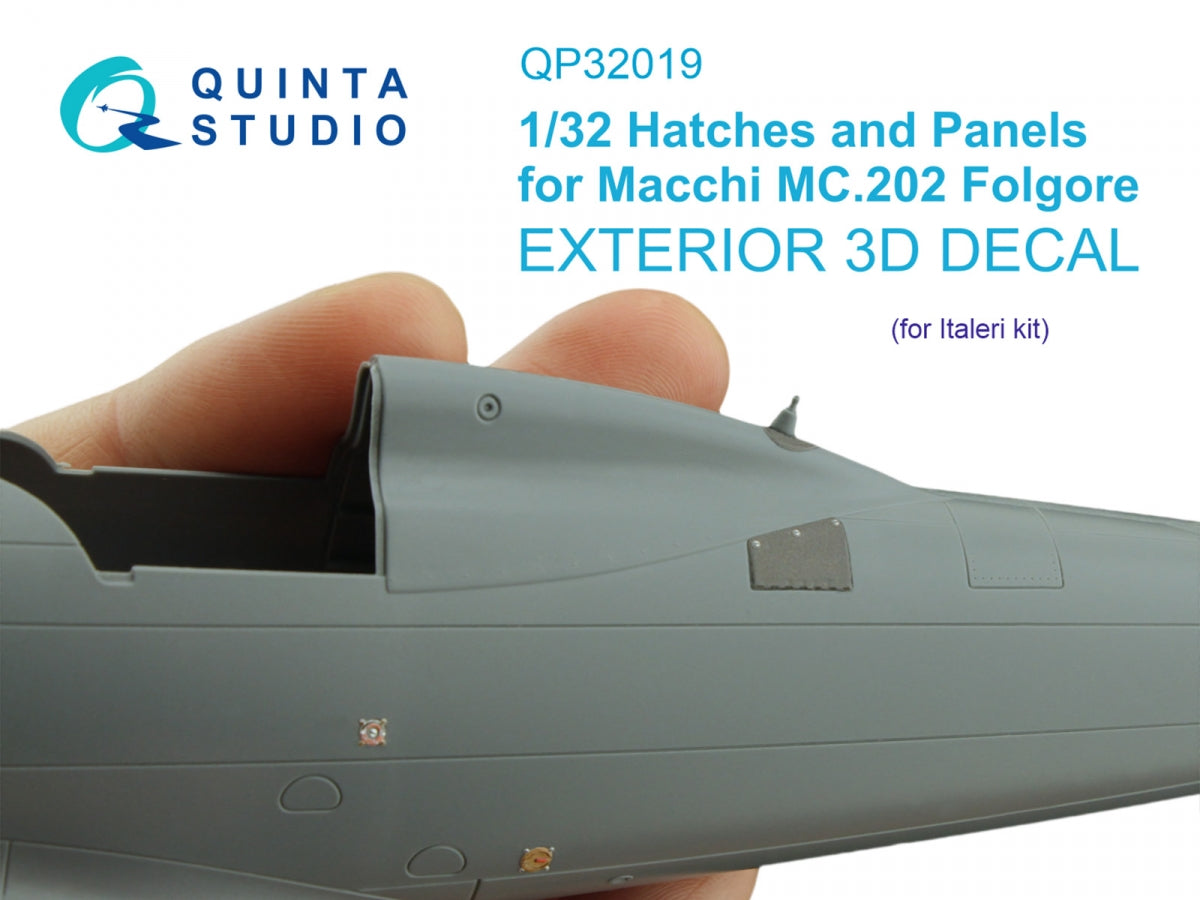 Quinta Studio QP32019 Trappes et panneaux pour Macchi Mc. 202 Folgore (Italeri) 1/32
