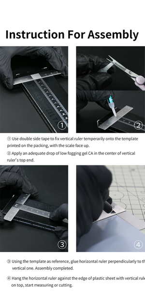 DSPIAE SST-01 Stainless Steel T-Ruler – zdjęcie 6