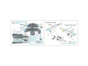 Intérieur imprimé en 3D et coloré sur papier décalcomanie Quinta Studio QDS-32246 F-104A (Italeri) (Petite version) 1/32 – image 7