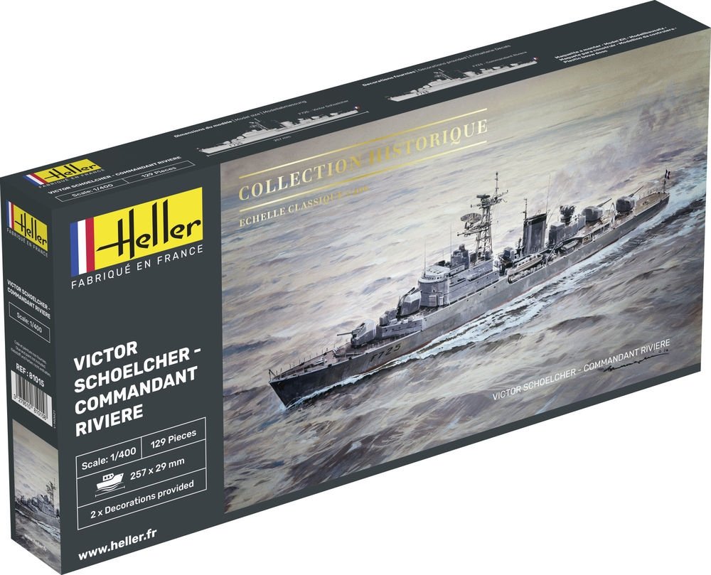 Heller 81015 Victor Schoelcher - Commandant Rivière 1/400