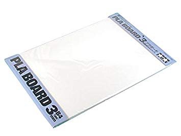 Plaque de PLA Tamiya 70147, épaisseur 3 mm, 257 x 364 mm, 1 pièce