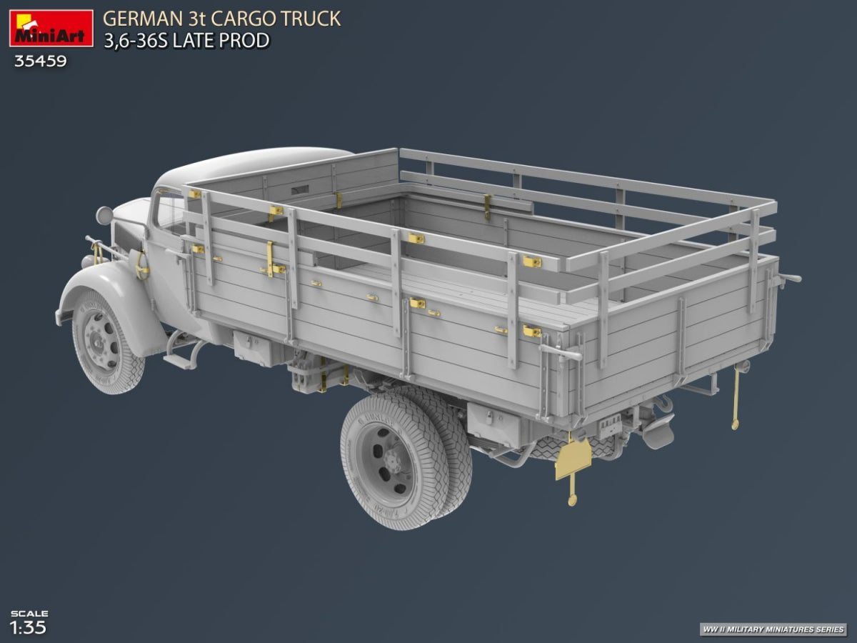 MiniArt 35459 Camion cargo allemand 3 tonnes, production tardive, échelle 1/35 – imagen 6