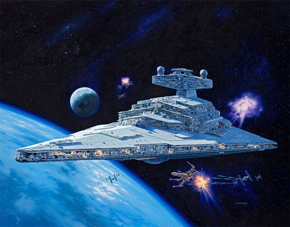 Revell 06749 Maquette à construire/jouer du Destroyer Stellaire Impérial à l&amp;#39;échelle 1/4000 – immagine 3