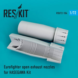 RESKIT RSU72-0106 Tuyères d&amp;#39;échappement ouvertes pour Eurofighter (Hasegawa 1/72)
