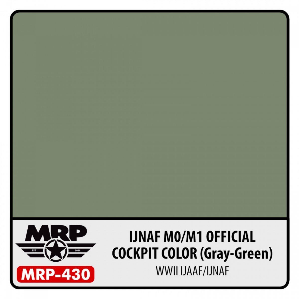 Peinture MR. Paint MRP-430 IJNAF M0/M1 Couleur officielle pour cockpit (gris-vert) 30 ml