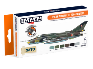 Kit de peinture Hataka HTK-CS47 pour Su-22M4 de l&amp;#39;armée de l&amp;#39;air polonaise, 6 x 17 ml