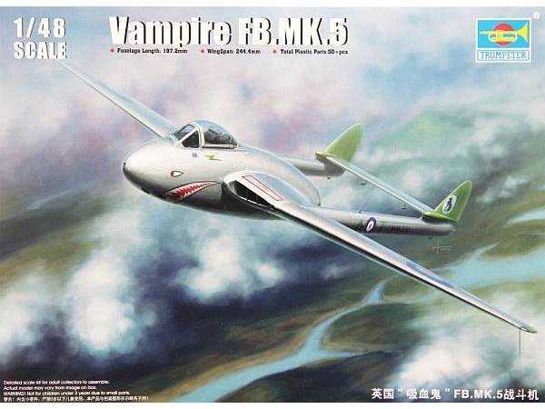 Trumpeter 02874 Vampire FB.MK.5 1/48