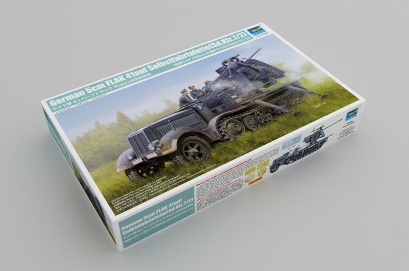 Trumpeter 09513 German 5cm FLAK 41auf Selbstfahrlafette(Sd.Kfz.7/2) 1/35 – zdjęcie 2