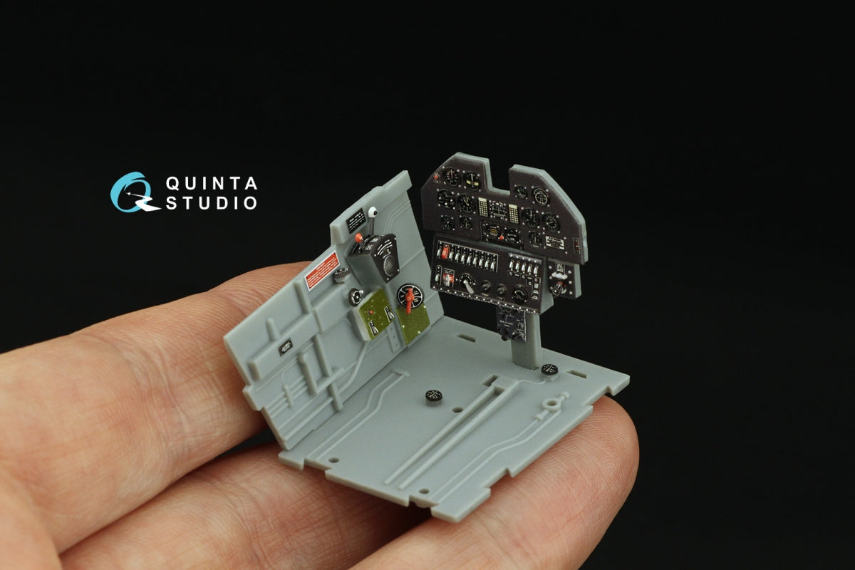 Intérieur imprimé en 3D et coloré sur papier décalcomanie Quinta Studio QD32162 P-40N Warhawk (Trumpeter) 1/32 – image 8