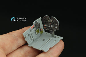 Intérieur imprimé en 3D et coloré sur papier décalcomanie Quinta Studio QD32162 P-40N Warhawk (Trumpeter) 1/32 – image 8