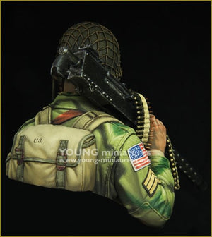 Young Miniatures YM1873 WW2 US AIRBORNE avec M1919 1/10 – immagine 5