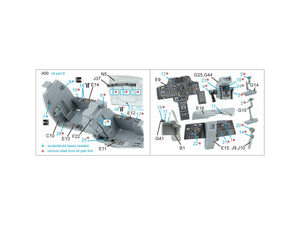 Intérieur imprimé en 3D et coloré sur papier décalcomanie Quinta Studio QDS-48571 AH-64A (Hasegawa) (petite version) 1/48 – Bild 12