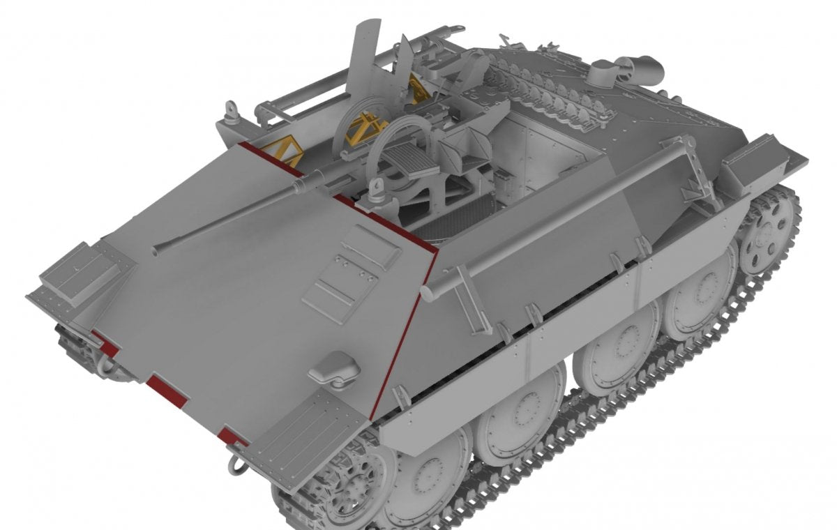Thunder Model 35105B Bergepanzer Hetzer avec Flak de 2 cm, édition bonus de production tardive, échelle 1/35 – immagine 3