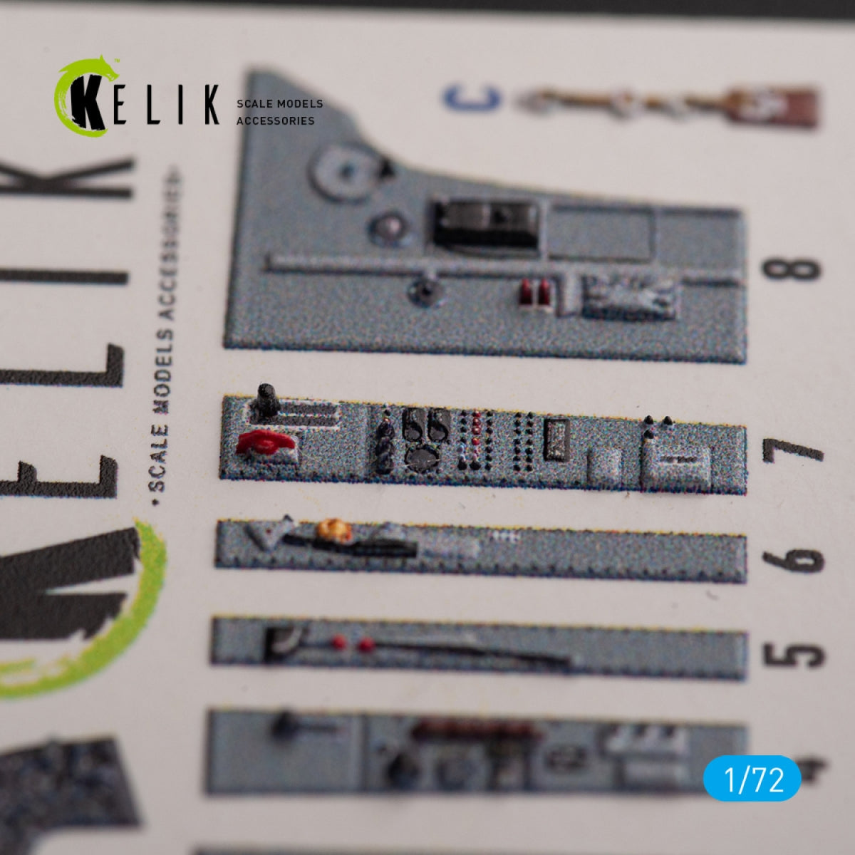 KELIK K72153 Hawker Sea Fury FB.11 - décalcomanies 3D intérieures pour maquette Trumpeter au 1/72 – image 4