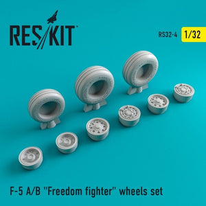 RESKIT RS32-0004 Jeu de roues pour F-5 (A/B) Freedom Fighter à l&amp;#39;échelle 1/32