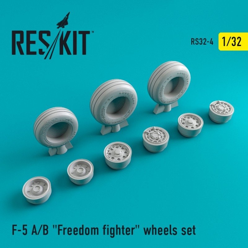 RESKIT RS32-0004 Jeu de roues pour F-5 (A/B) Freedom Fighter à l&amp;#39;échelle 1/32