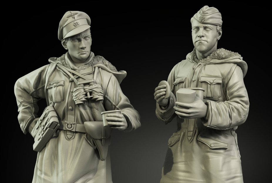 Panzer Art FI35-068 Waffen-SS Anorakanzug au repos set 1/35 – Bild 2