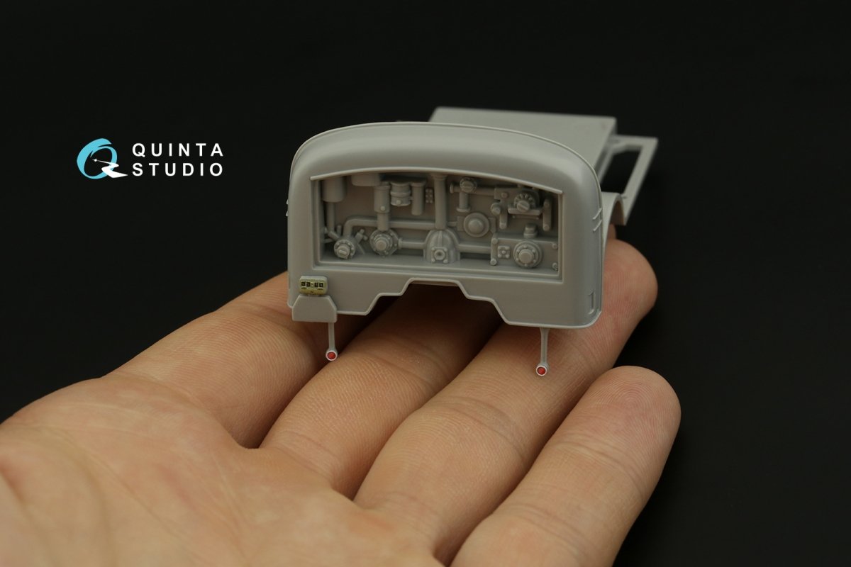 Intérieur imprimé en 3D et coloré sur papier décalcomanie Quinta Studio QD48294 pour Opel Blitz (Tamiya/Italeri) au 1/48 – image 9