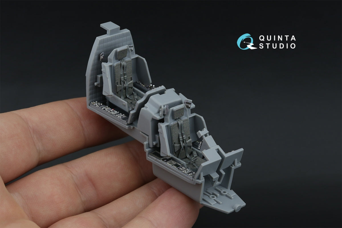 Intérieur imprimé en 3D et coloré sur papier décalcomanie Quinta Studio QD48571 AH-64A (Hasegawa) 1/48 – immagine 10