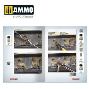 AMMO of Mig Jimenez 6602 SOLUTION BOOK 19 - Comment peindre les véhicules allemands DAK de la Seconde Guerre mondiale (anglais, espagnol, français, allemand) – immagine 3