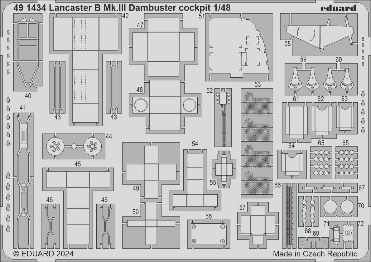 Eduard BIG49412 Lancaster B Mk. III Dambuster PARTIE I HONG KONG MODELS 1/48 – Bild 3