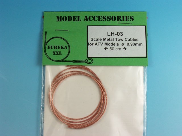 Câble métallique Eureka XXL LH-03 0,9 mm x 50 cm, câble de remorquage