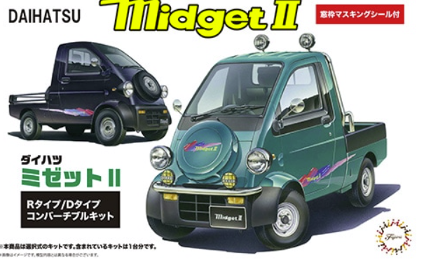 Fujimi 047324 Daihatsu Midget II R-type/D-type Cabriolet Kit 1/24