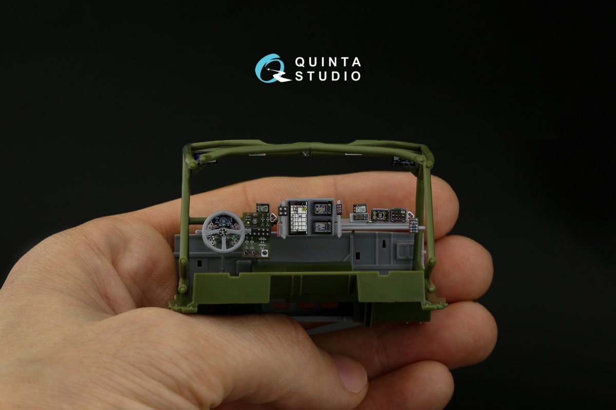 Quinta Studio QD35068 KAMAZ-43509 3D-Printed &amp;amp; coloured Interior on decal paper (Zvezda) 1/35 – zdjęcie 5