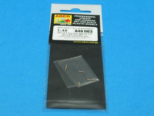 Aber A48 003 Jeu de 4 embouts de canon pour mitrailleuses d&amp;#39;avion allemandes MG 17 de 7,92 mm (1/48) – immagine 6
