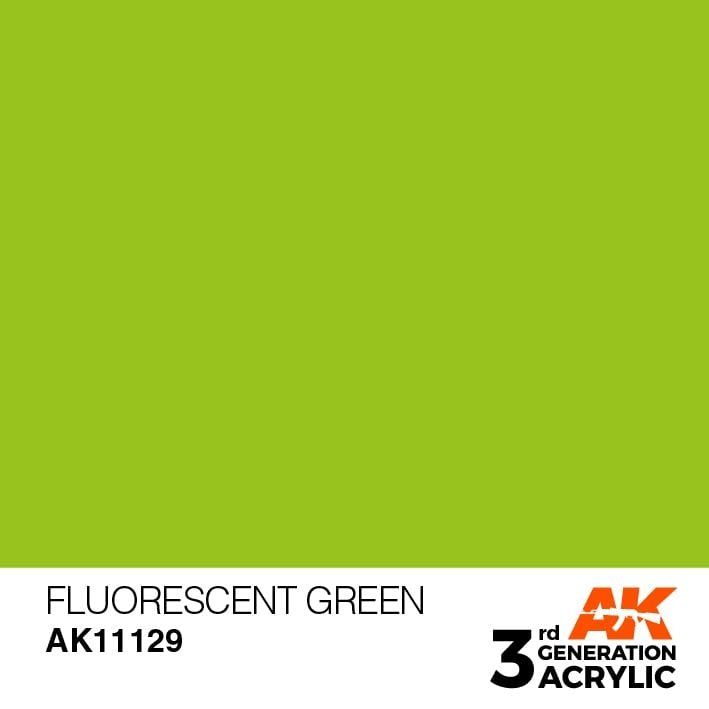 AK Interactive AK11129 VERT FLUORESCENT – STANDARD 17 ml