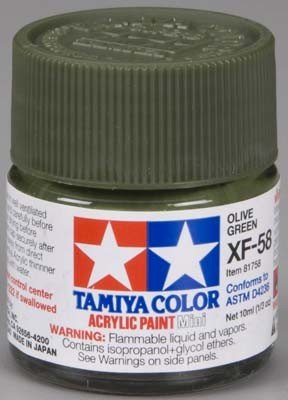 Peinture acrylique Tamiya XF58 Vert olive (81758) 10 ml – image 2
