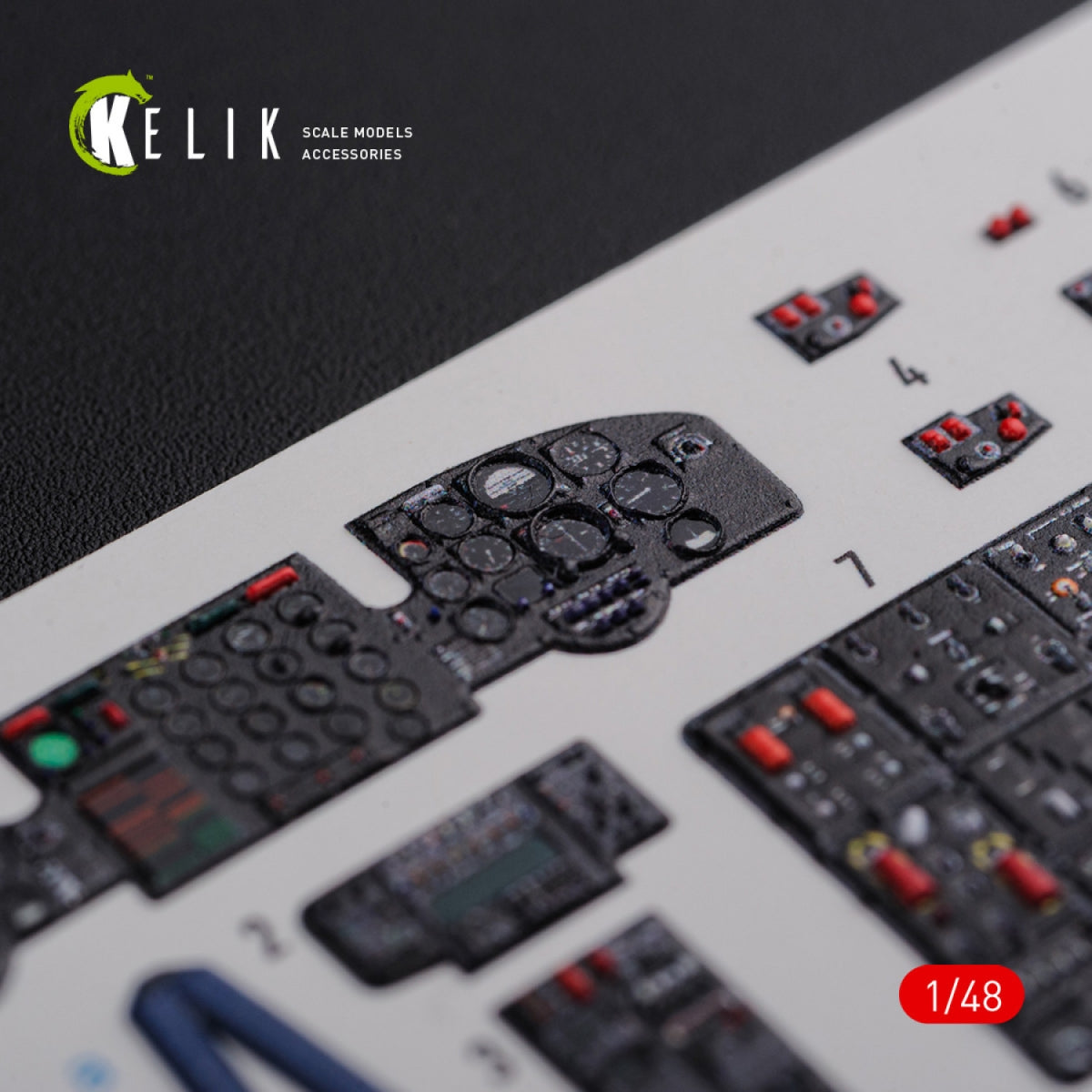 KELIK K48093 CH-47F stickers 3D intérieur pour kit Italeri 1/48 – immagine 4