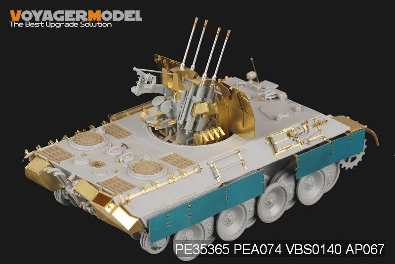 Maquette Voyager PE35365 Flak Panther Ausf D allemand de la Seconde Guerre mondiale avec Flak 38 pour DRAGON 6626 au 1/35 – immagine 3